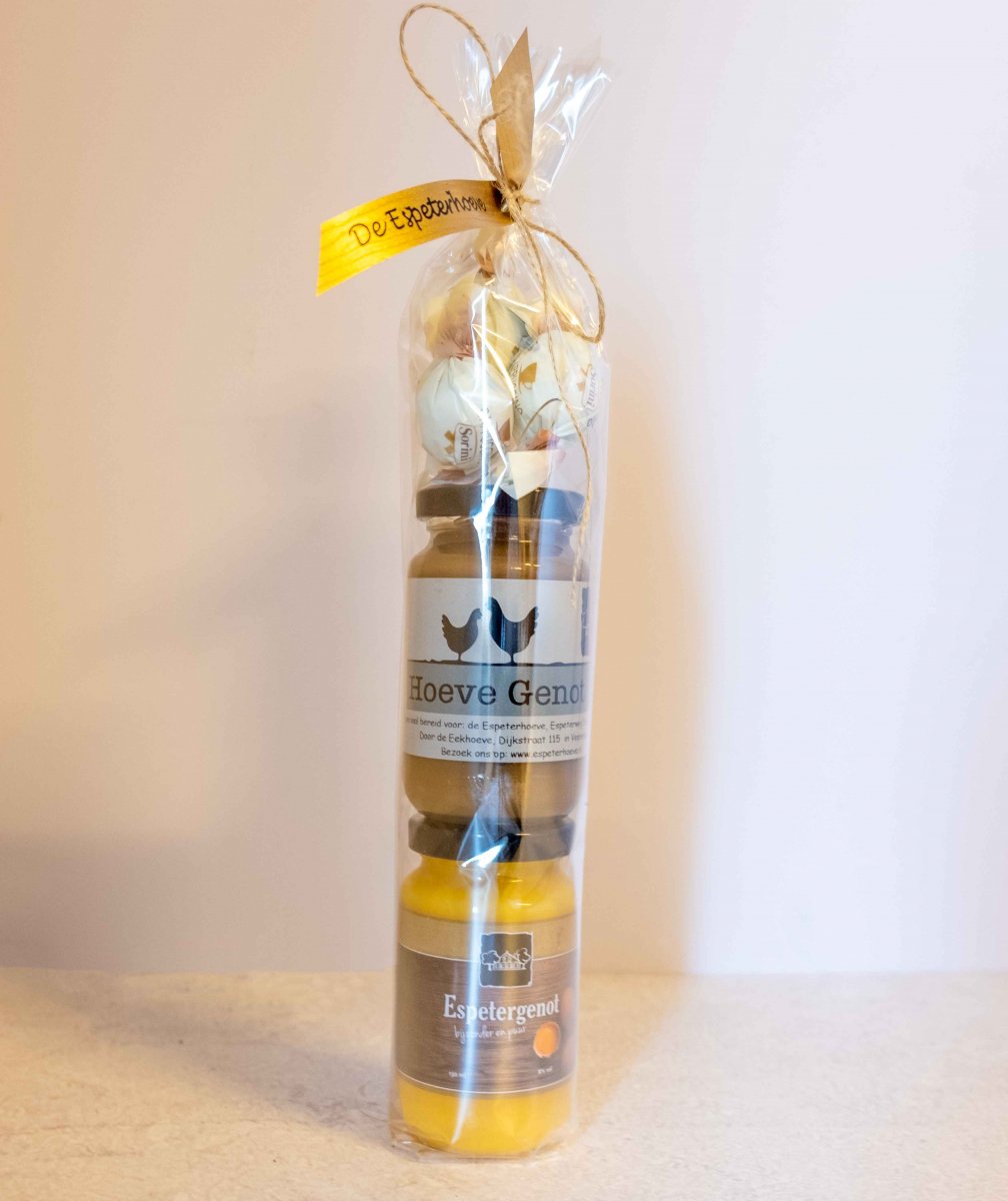 Cadeaupakket Espetergenot, Hoevegenot & luxe bonbons