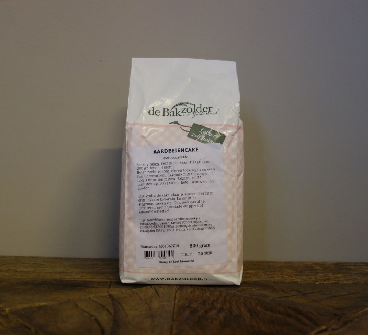 Bakzolder aardbeiencake