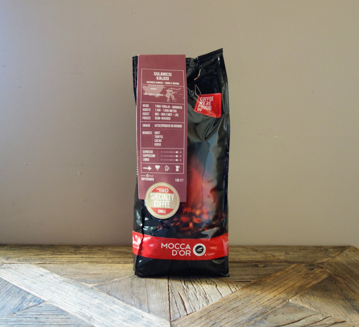 Mocca D'or - Sulawesi Kalosi - koffiebonen - 1000 gram